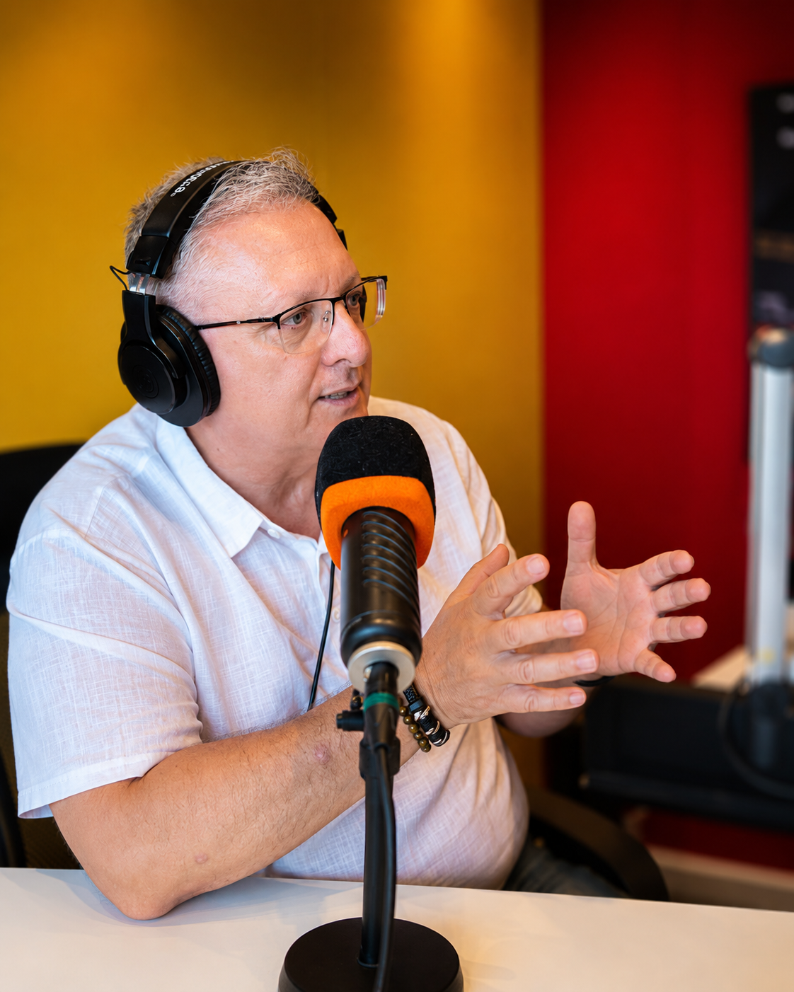Ricardo Álvarez durante la entrevista en «El pulso de la vida»
