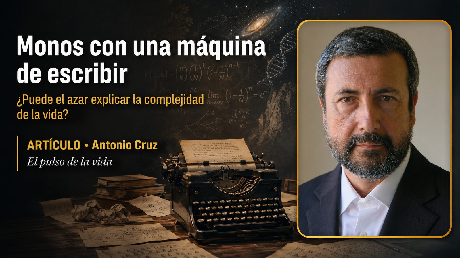 Monos con una máquina de escribir | Antonio Cruz