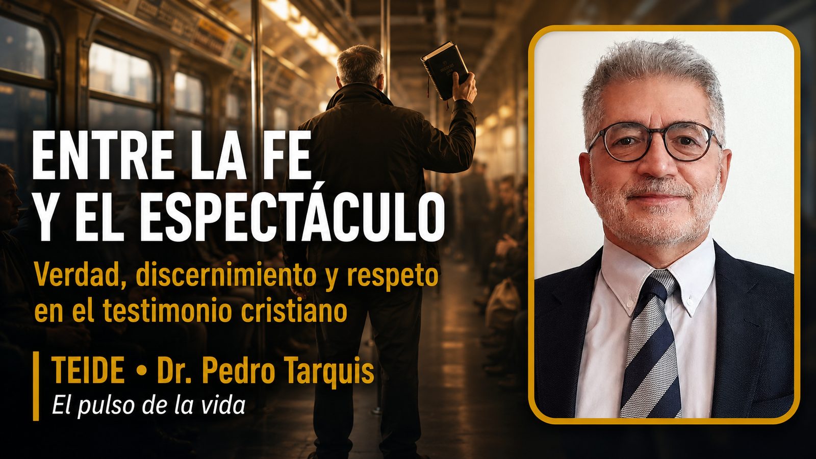 Pedro Tarquis en 'Equipo de Investigación' de laSexta: dar testimonio cristiano sin caer en el espectáculo