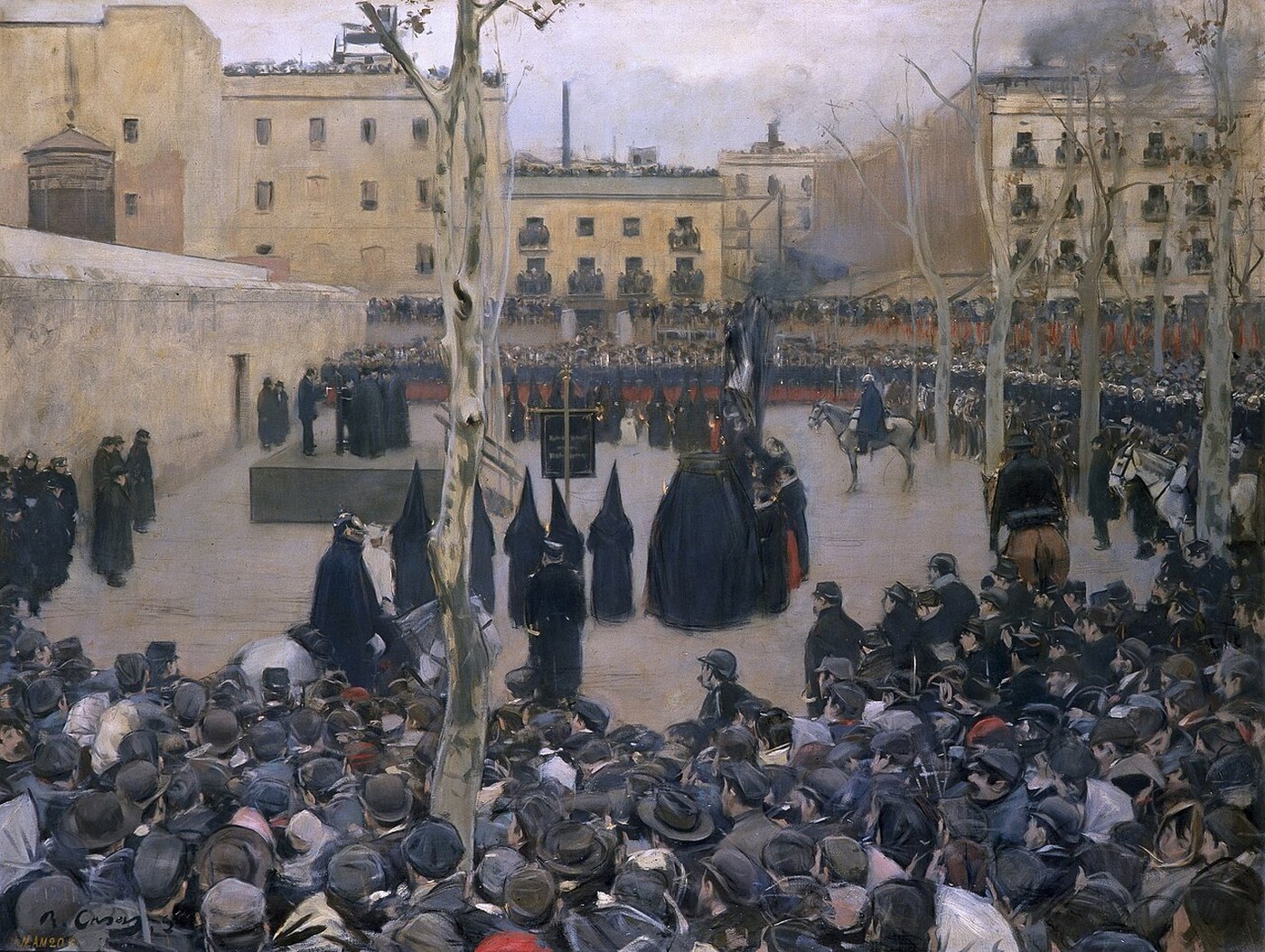 Garrote vil, cuadro de Ramon Casas (1894)