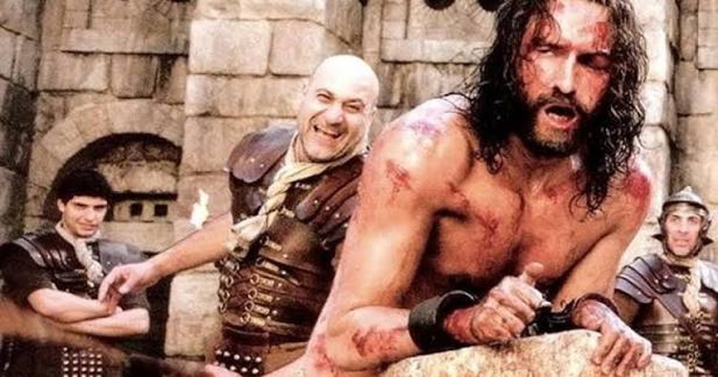 Escena de la flagelación en La pasión de Cristo
