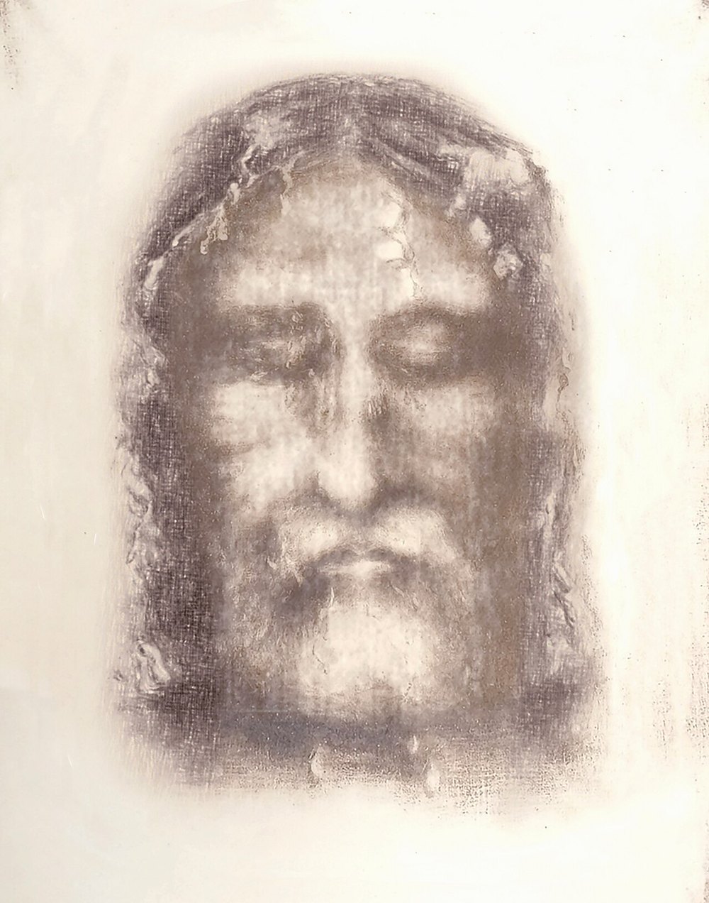 Rostro de la Sábana Santa de Turín en el negativo de Secondo Pia