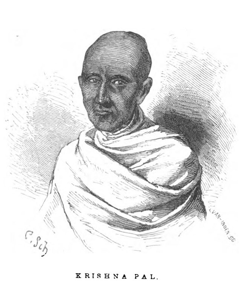 Grabado de Krishna Pal, primer convertido de la misión de Serampore