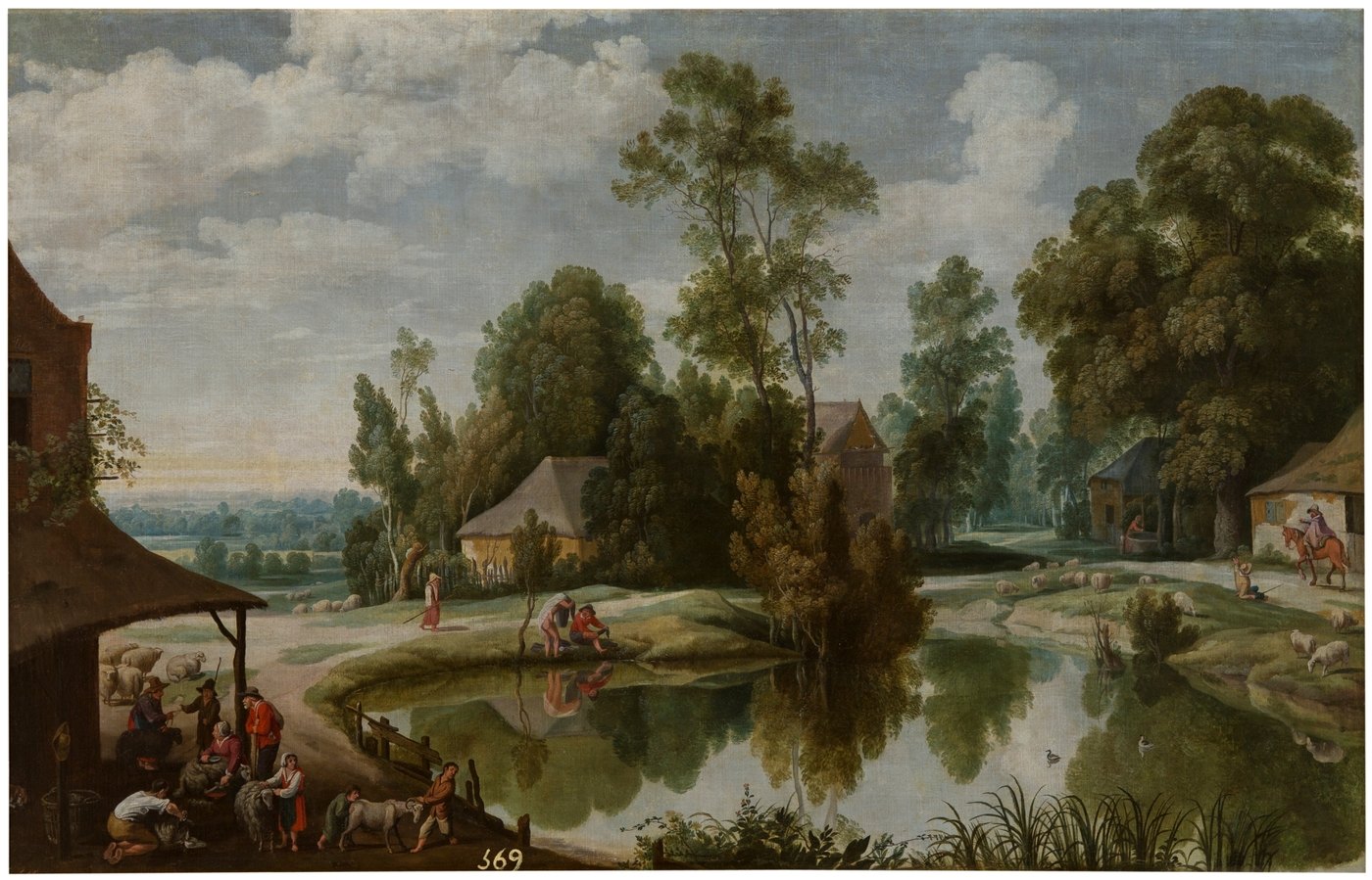 Paisaje con esquiladores, de Jan Wildens