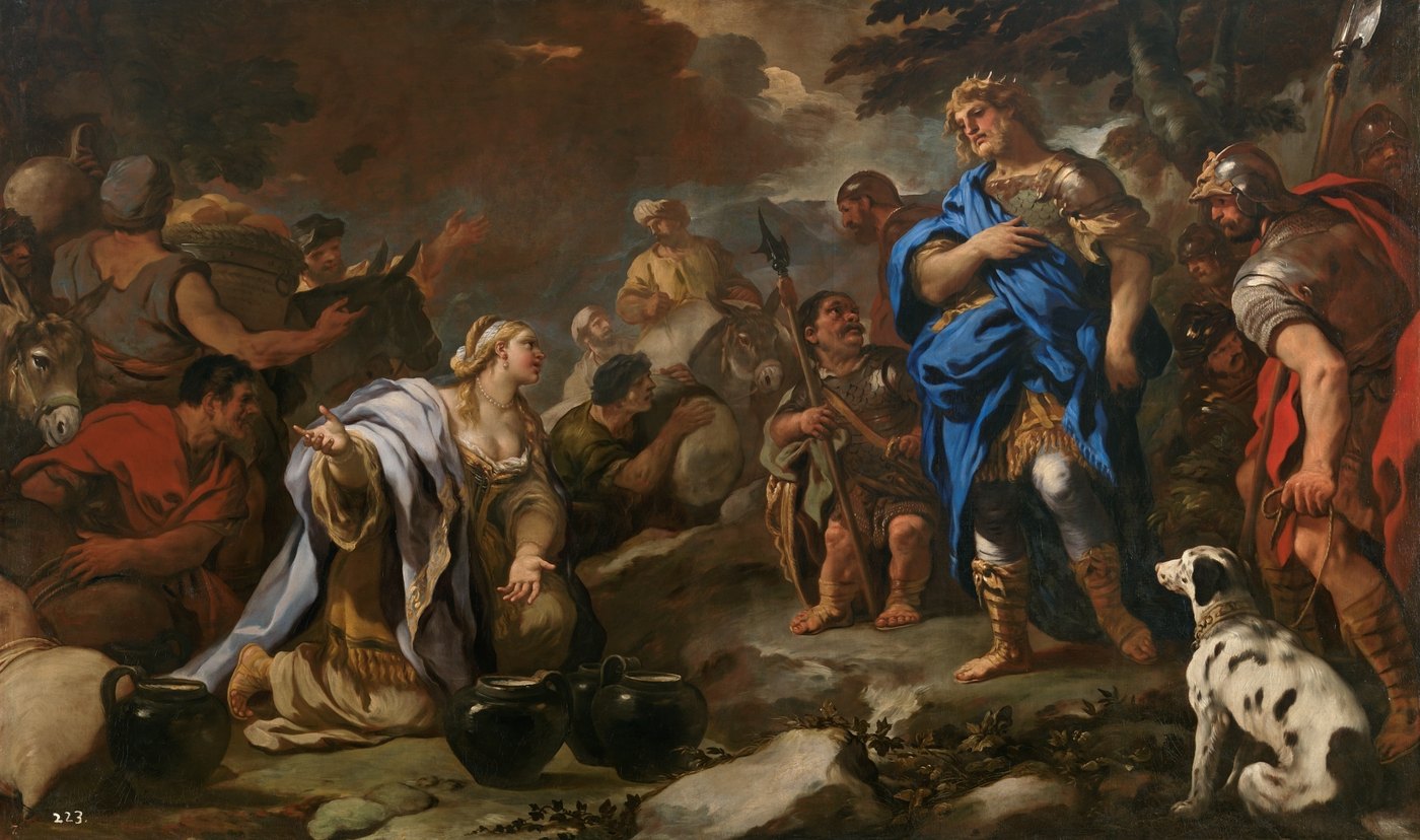 La prudente Abigail, de Luca Giordano