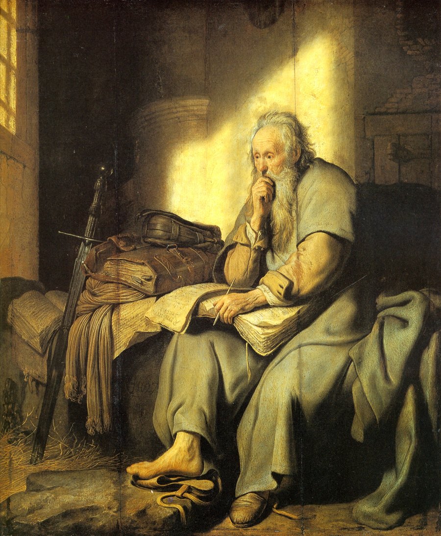 San Pablo en prisión, pintura de Rembrandt