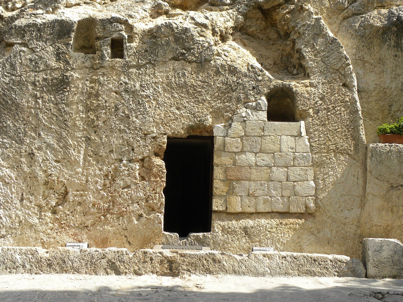 Entrada del Sepulcro del Jardín, en Jerusalén