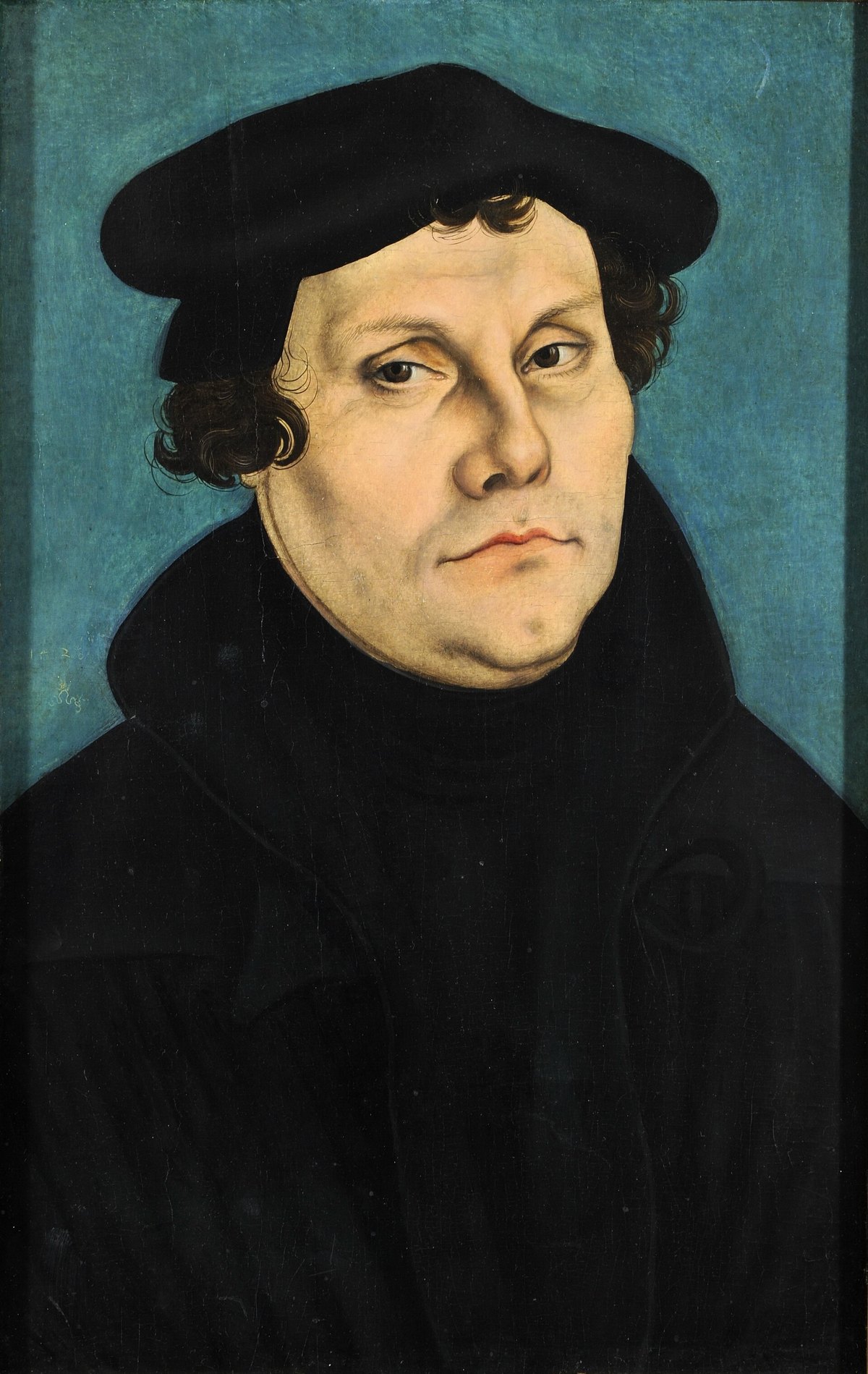 Retrato de Martín Lutero por Lucas Cranach